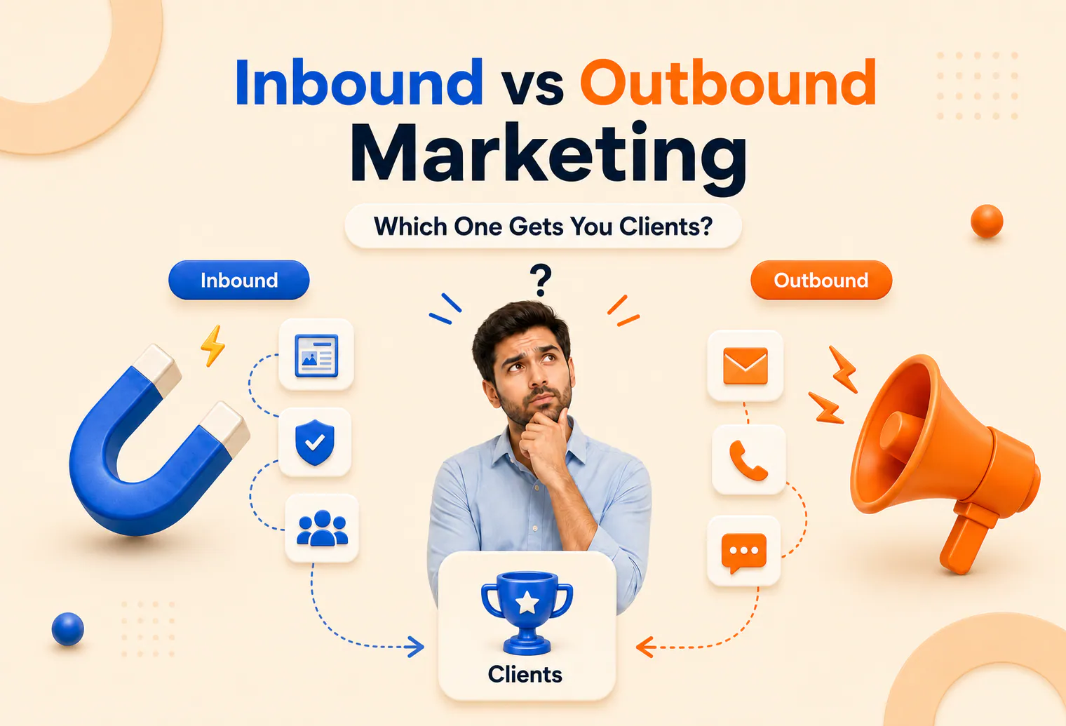 Inbound vs Outbound Marketing: Which One Actually Gets You Clients?